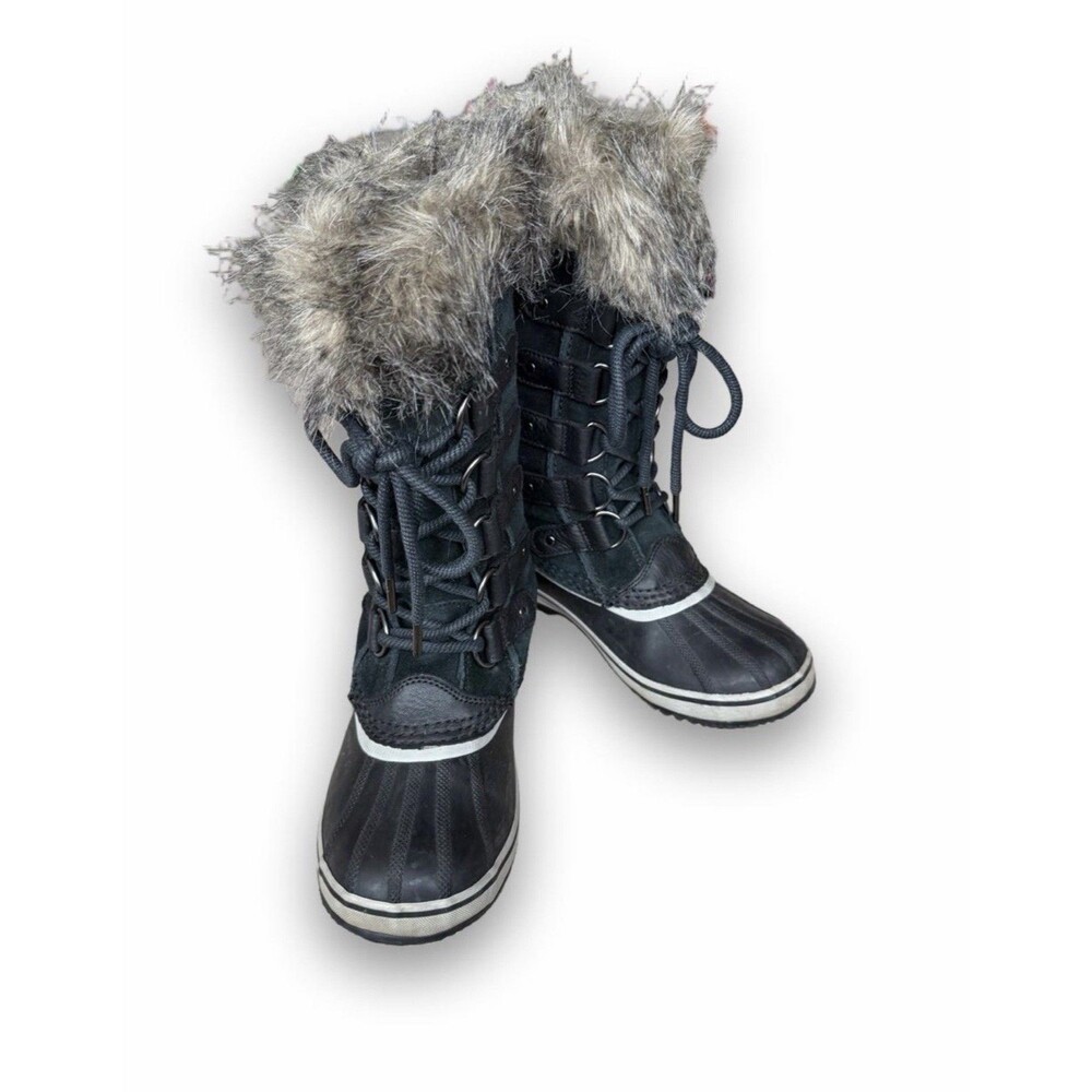 Sorel Women's Joan Of Arctic Boots Black NL3481-010 SZ 7.5